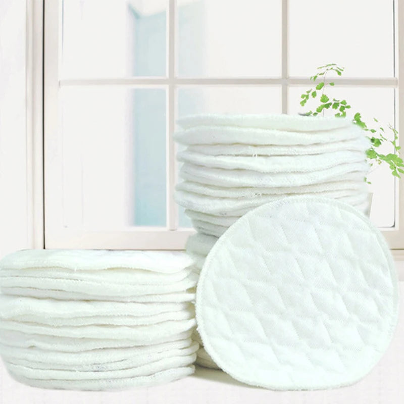 Lot de 6 Coussinets d'Allaitement Réutilisables en Coton