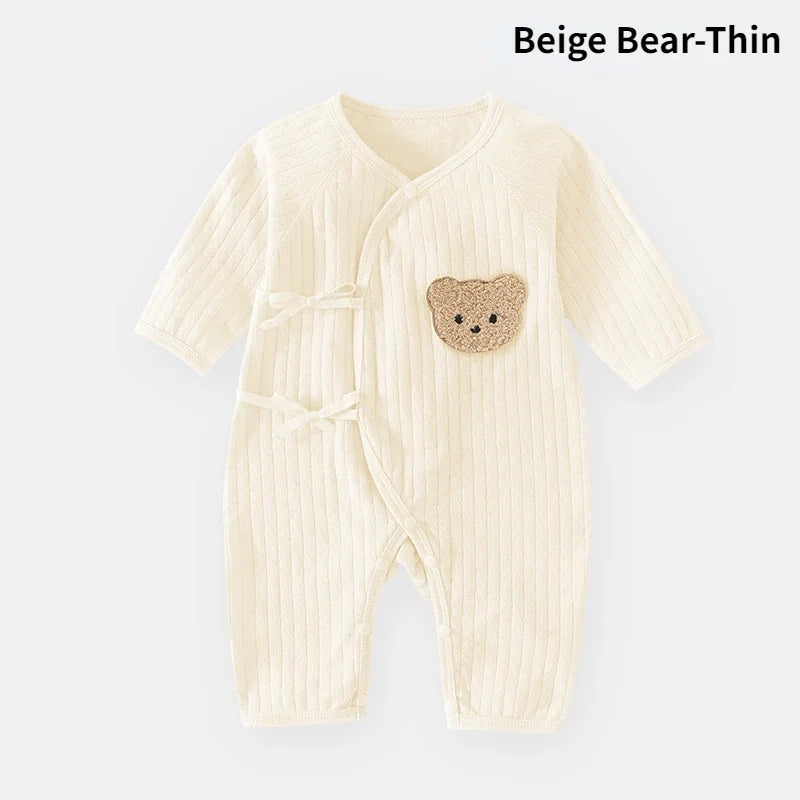Combinaison Bébé Motif Ours et Bonnet
