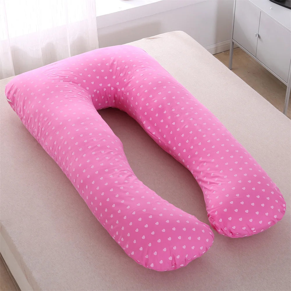Oreiller de Grossesse et d'Allaitement en U – 70x130 cm