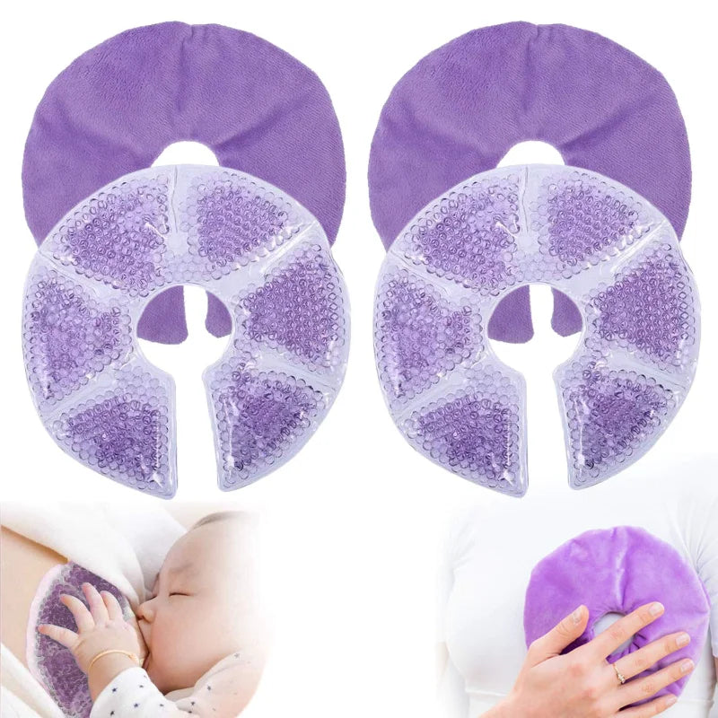 Coussinets d'Allaitement Chaud/Froid en Gel – Soulagement et Récupération Post-Partum