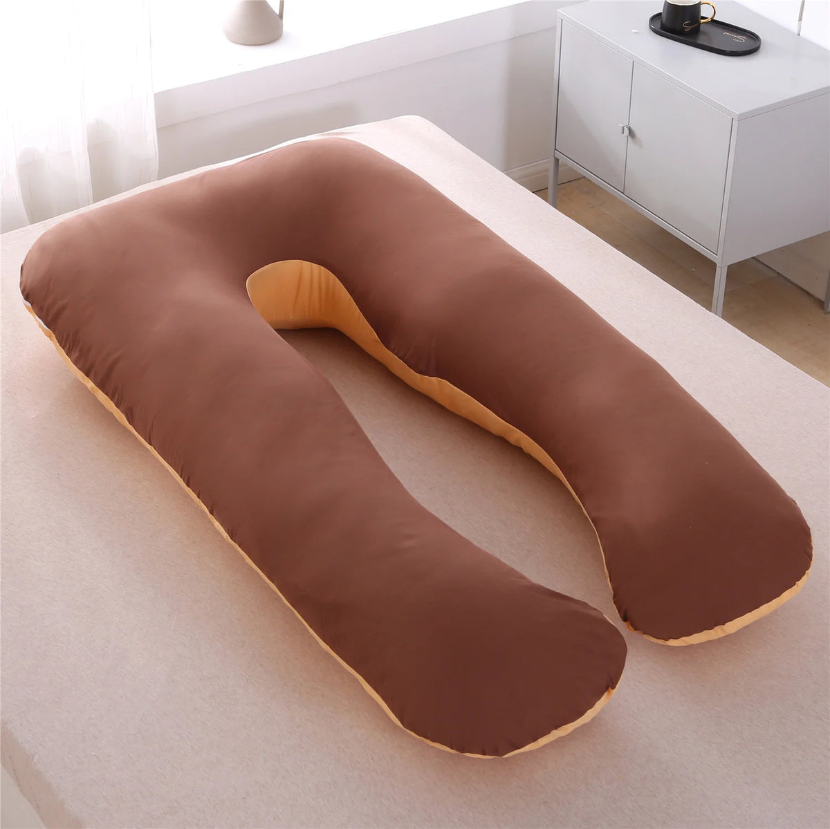 Oreiller de Grossesse et d'Allaitement en U – 70x130 cm