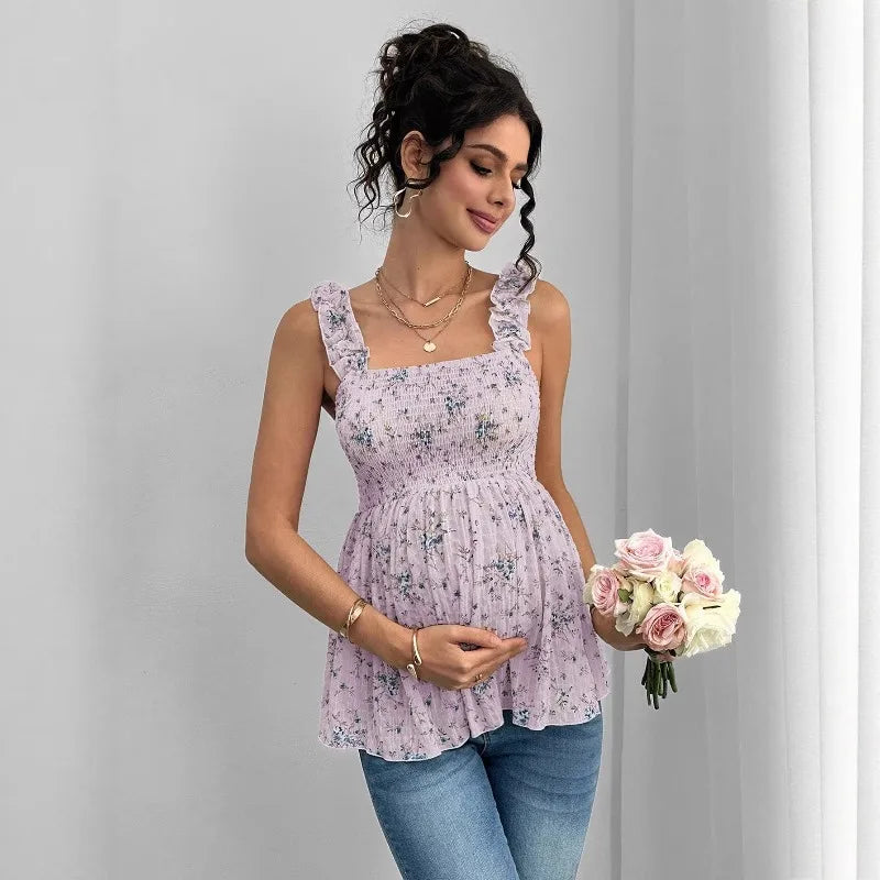 Top Maternité Imprimé Floral