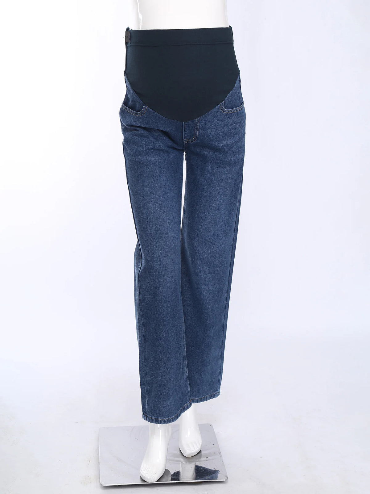 Jean Maternité Large – Taille Haute Ajustable & Maintien Ventre