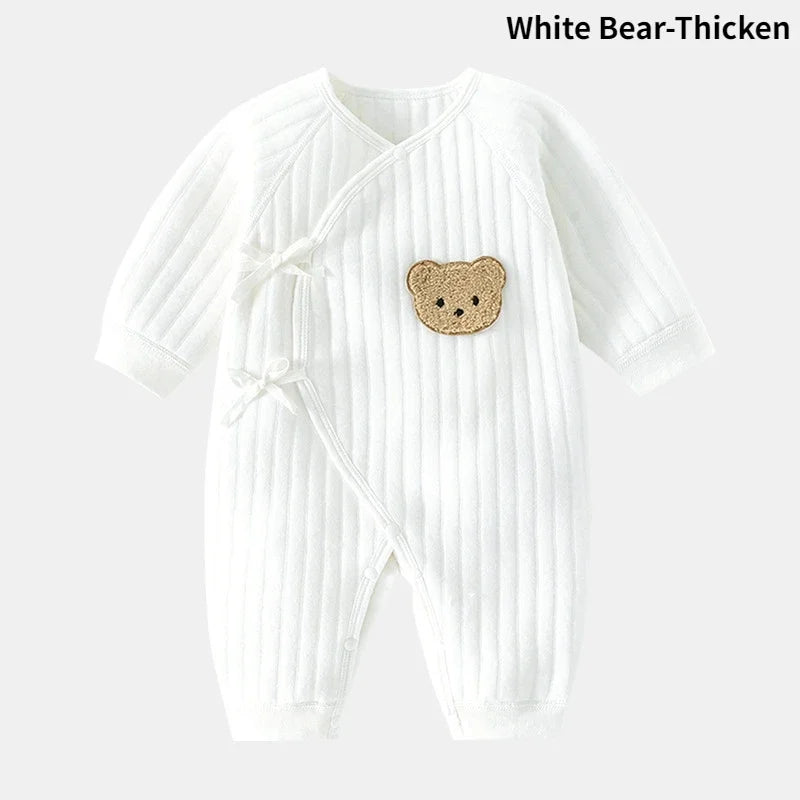 Combinaison Bébé Motif Ours et Bonnet