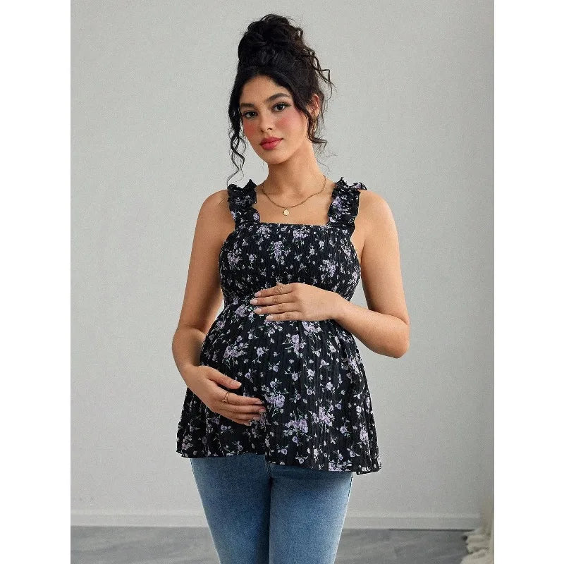 Top Maternité Imprimé Floral