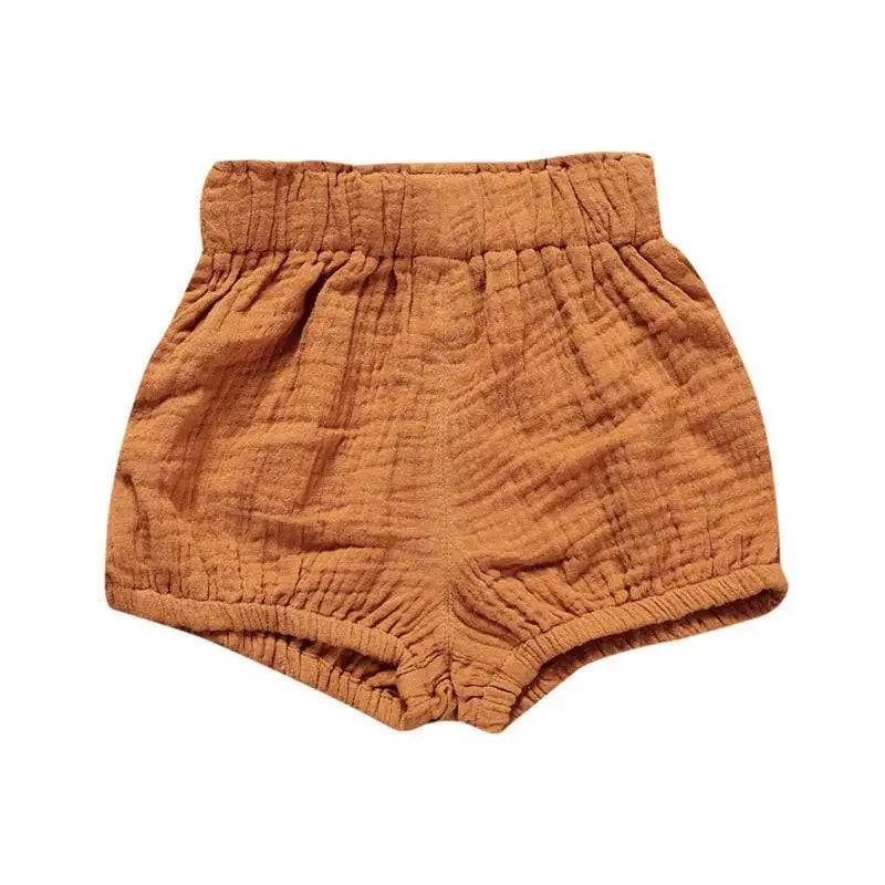 Short Bébé Été en Coton & Lin