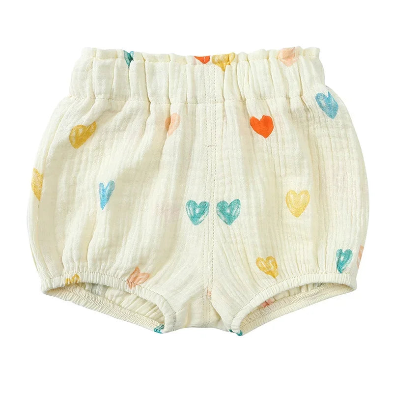 Short Bébé Été en Coton & Lin