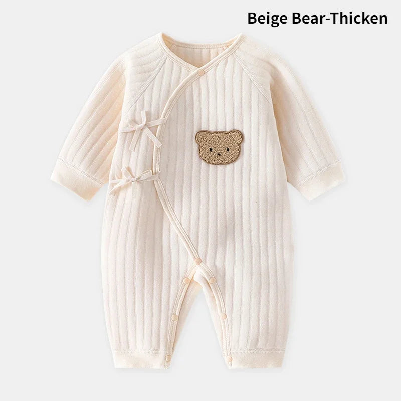 Combinaison Bébé Motif Ours et Bonnet