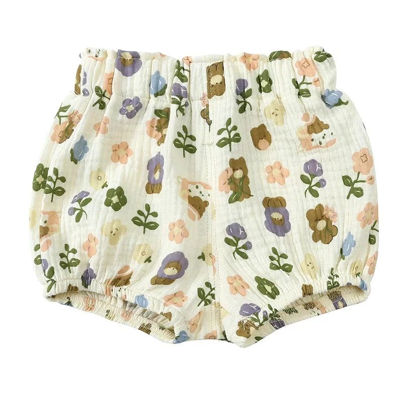 Short Bébé Été en Coton & Lin