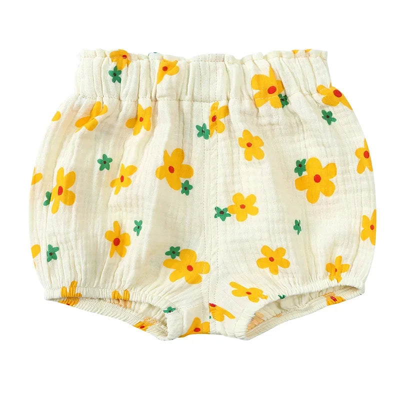 Short Bébé Été en Coton & Lin