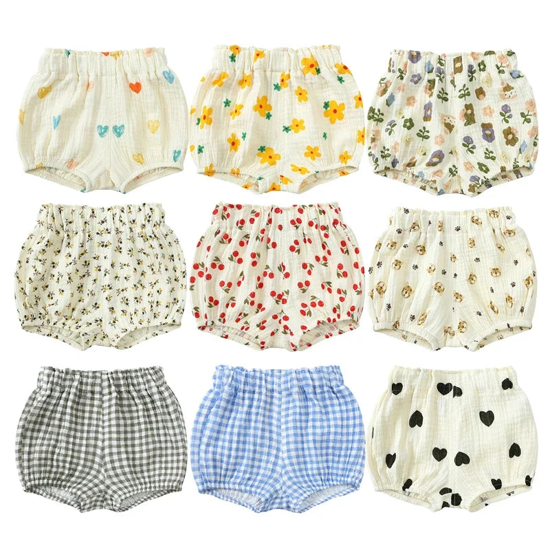 Short Bébé Été en Coton & Lin