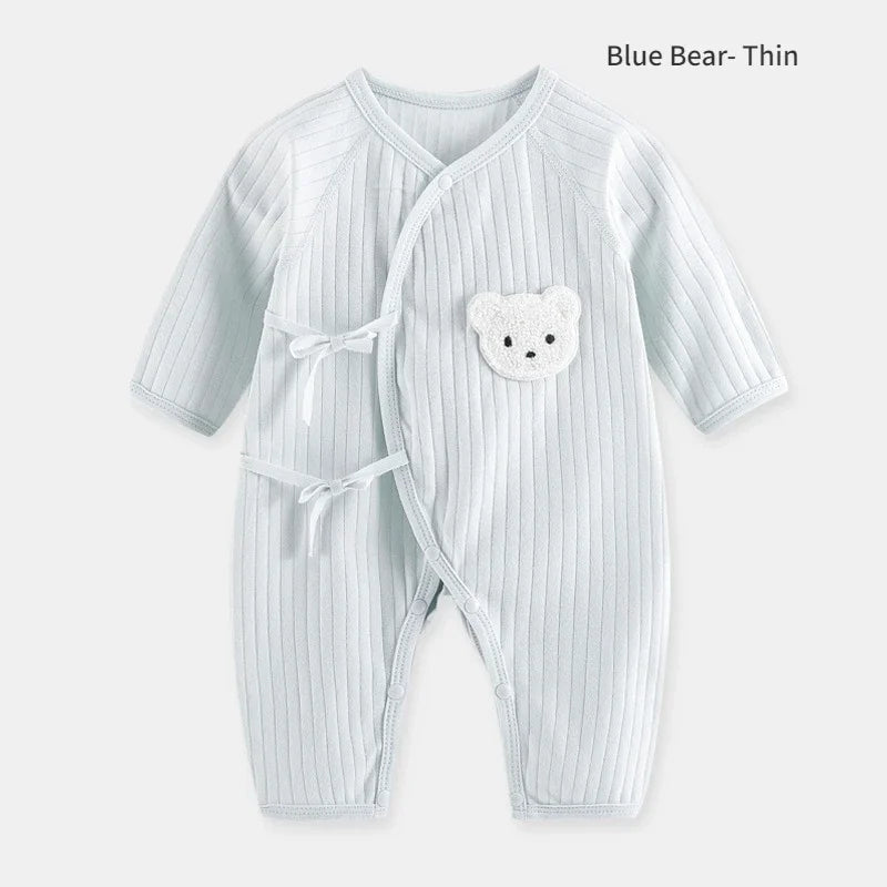 Combinaison Bébé Motif Ours et Bonnet