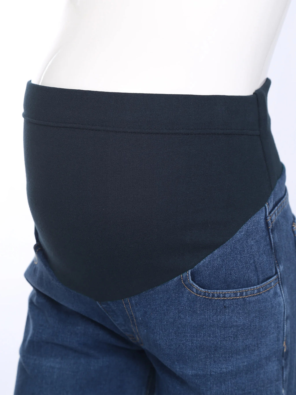 Jean Maternité Large – Taille Haute Ajustable & Maintien Ventre