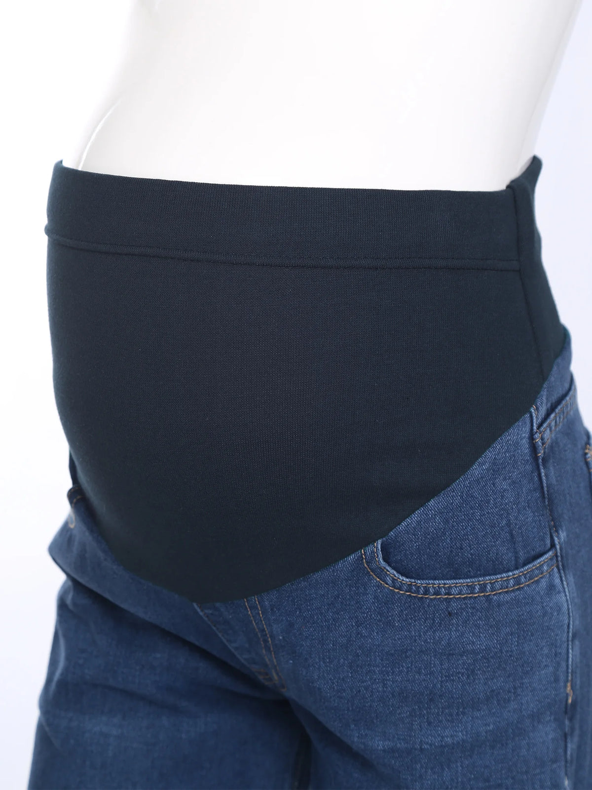 Jean Maternité Large – Taille Haute Ajustable & Maintien Ventre