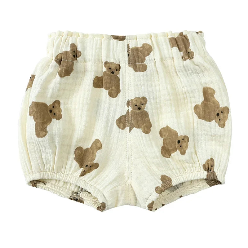 Short Bébé Été en Coton & Lin