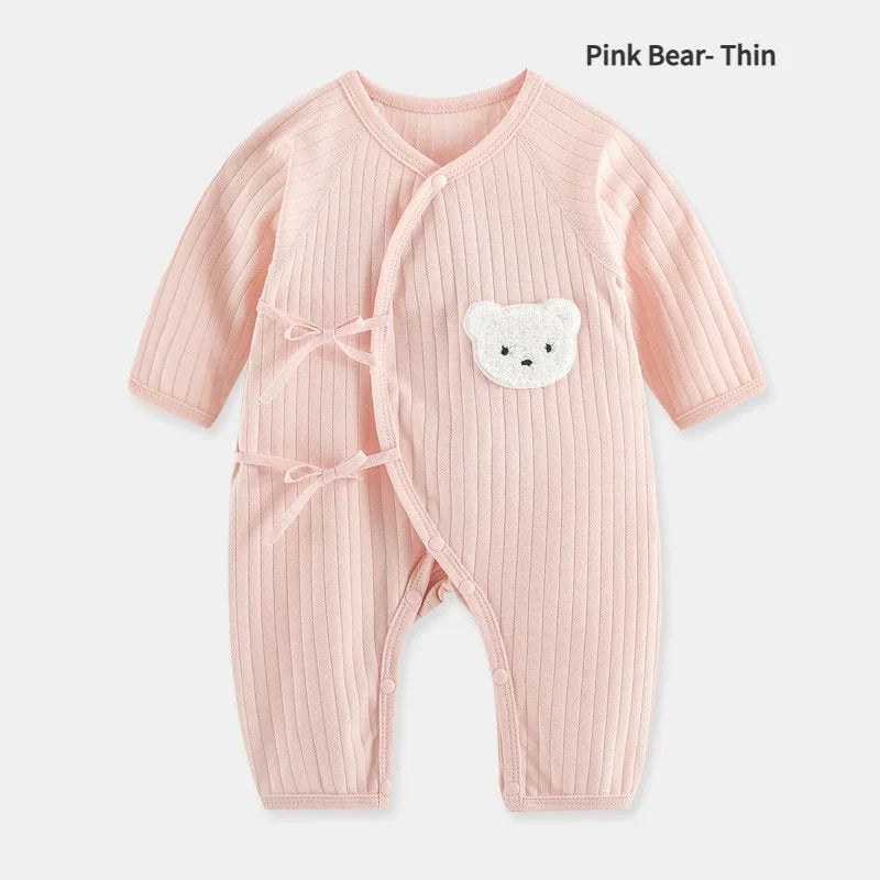 Combinaison Bébé Motif Ours et Bonnet
