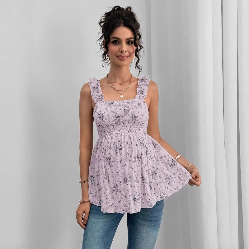Blumen-Umstands-Top