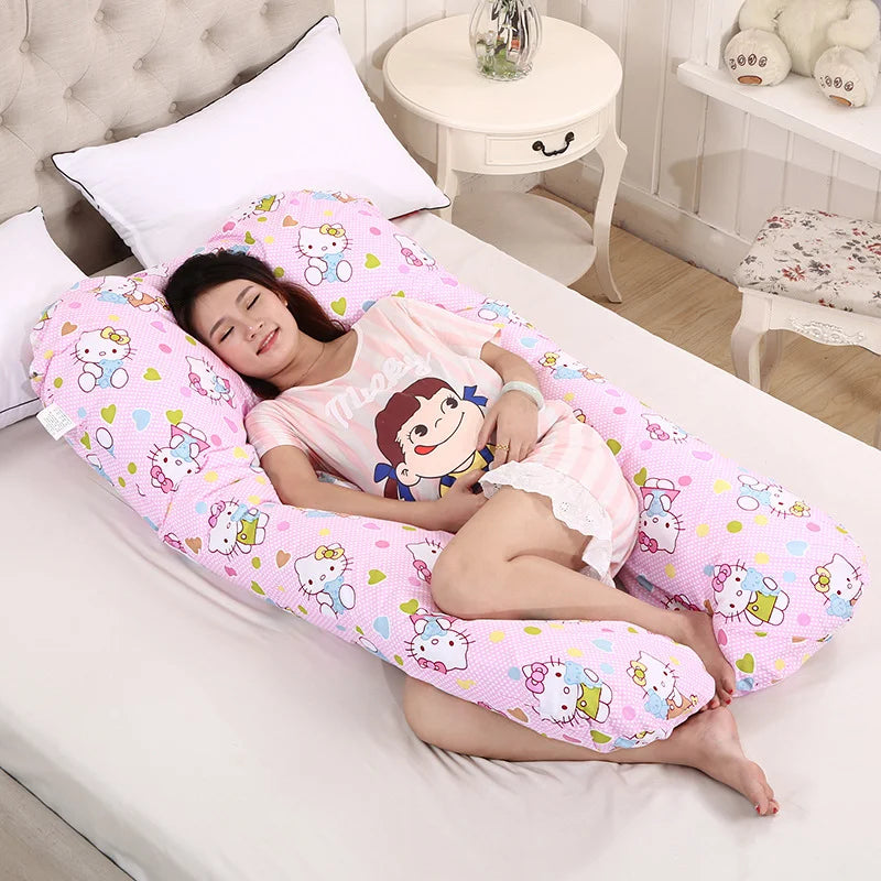Oreiller de Grossesse et d'Allaitement en U – 70x130 cm