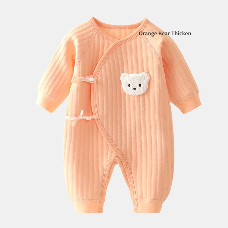 Combinaison Bébé Motif Ours et Bonnet