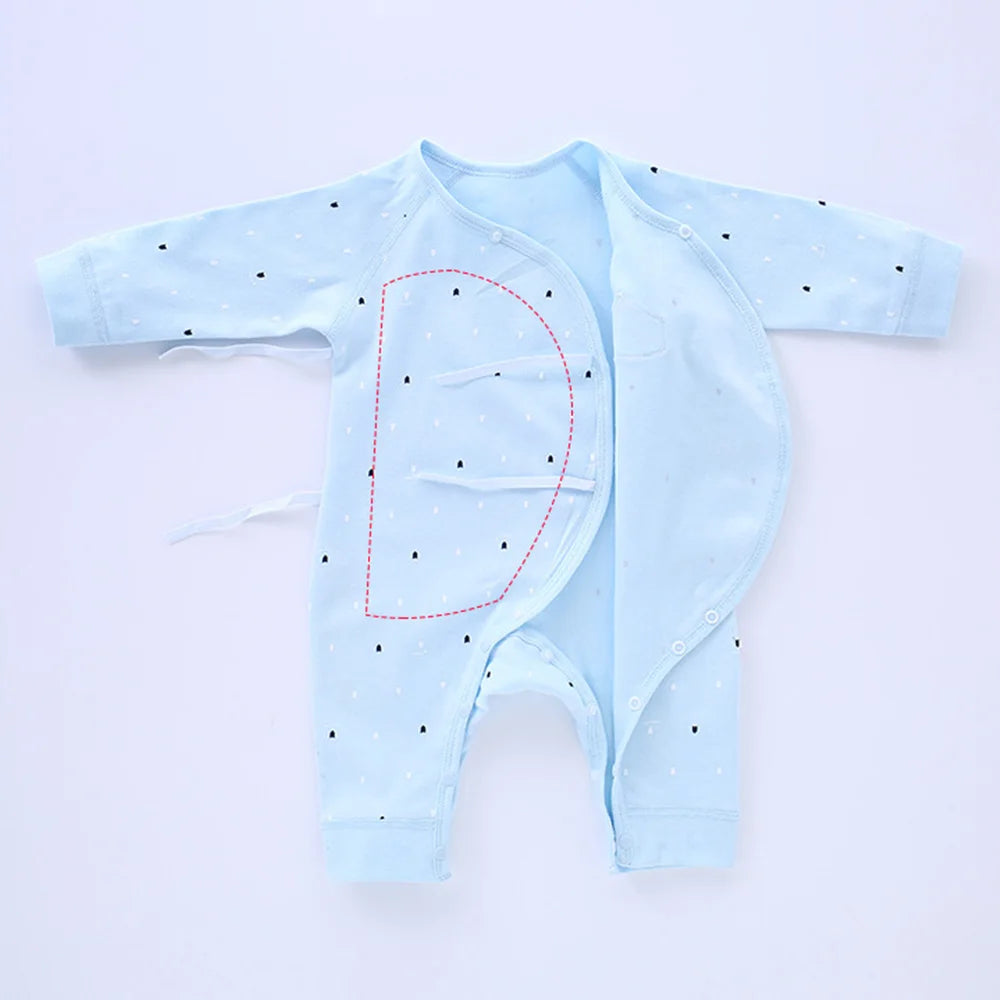Grenouillère à Manches Longues en Coton pour Bébé