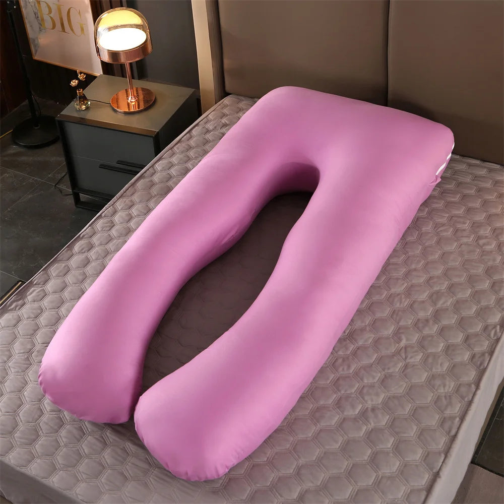 Oreiller de Grossesse et d'Allaitement en U – 70x130 cm
