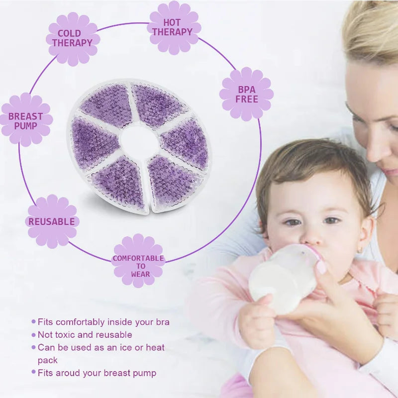 Coussinets d'Allaitement Chaud/Froid en Gel – Soulagement et Récupération Post-Partum