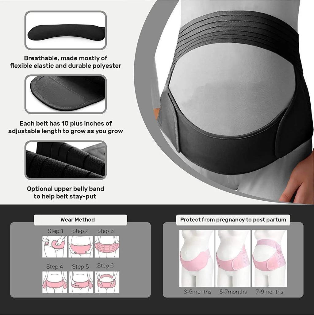 Ceinture de Grossesse – Soutien Abdominal et Lombaire pour Femme Enceinte